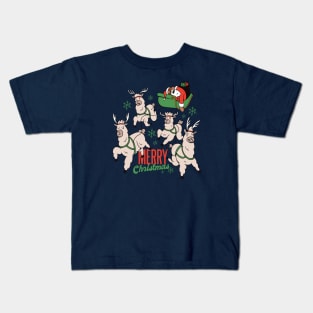 Sloth Santa Kids T-Shirt